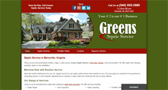 Desktop Screenshot of greenssepticservice.com